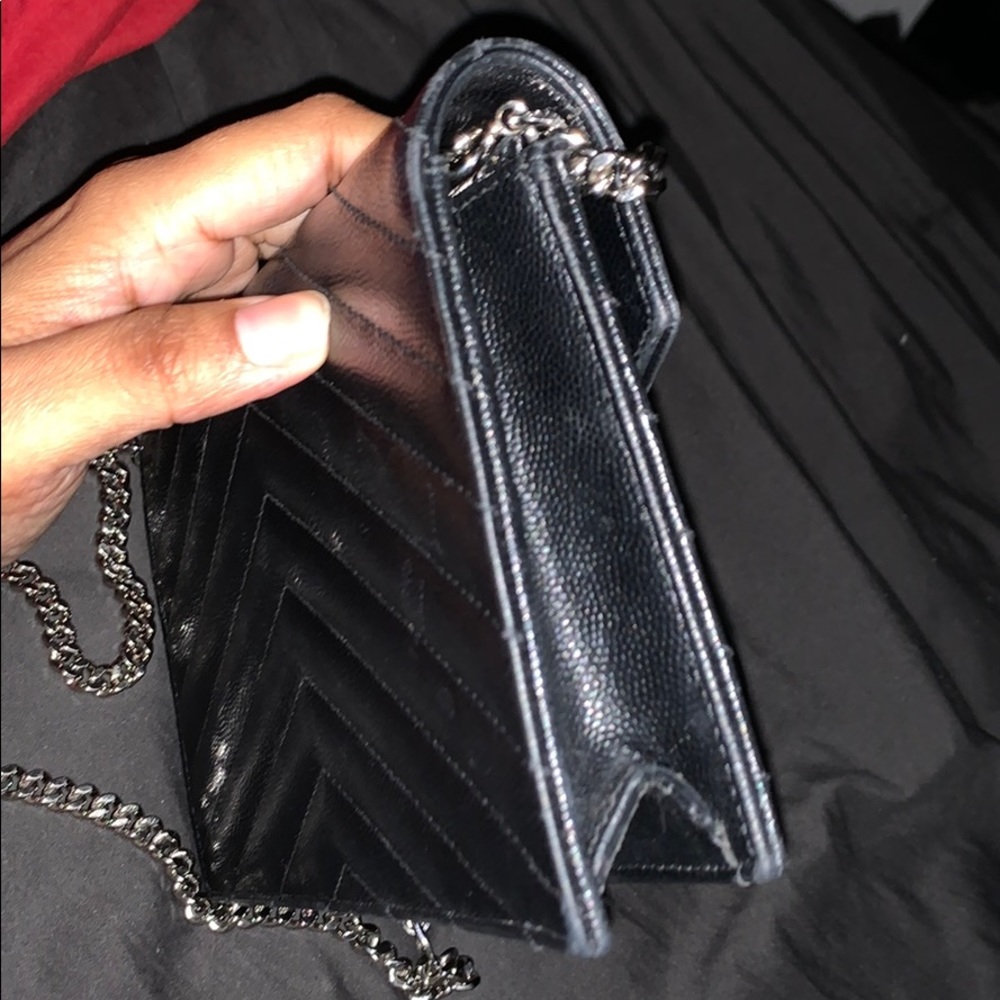 Saint Laurent Black Monogramme Chain Wallet Bag - Picture 7 of 13